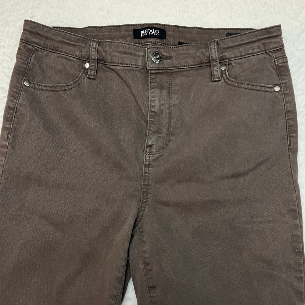 Buffalo David Bitton Skinny Jeans Women 10/30 Brown Hanna High Rise Soft Stretch